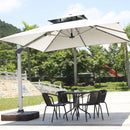 Quitasol Retráctil 3x3 m con Color Crema / Aluminio