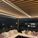 Pérgola Bioclimática 3x4 m LED Solar Color Madera