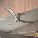 Ventilador de techo de madera 132cm (Color Blanco Agrisado)