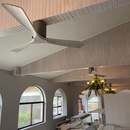 Ventilador de techo de madera 132cm (Color Blanco Agrisado)