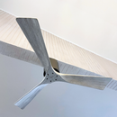 Ventilador de techo de madera 132cm (Color Blanco Agrisado)