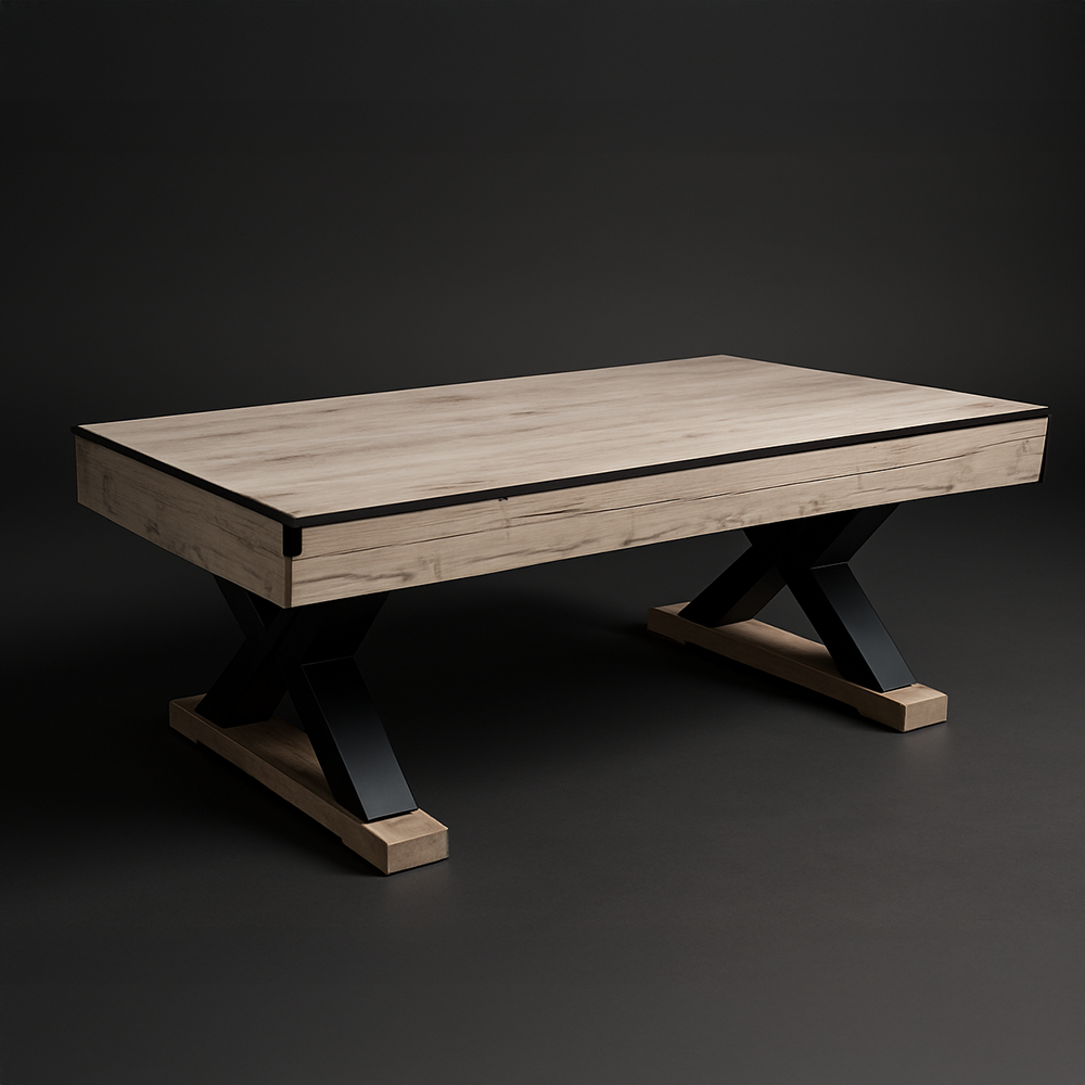 Mesa Multijuego 3 en 1 Premium: Pool y Ping Pong + Comedor