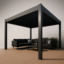 Pérgola Bioclimática 3x4 m LED Solar Color Grafito