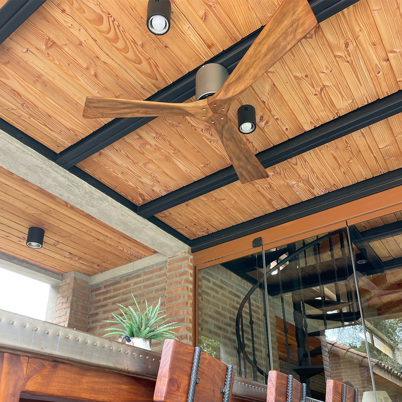 Ventilador de techo de madera 132cm (Color Driftwood)