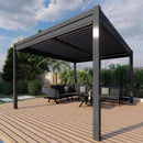 Pérgola Bioclimática 3x4 m LED Solar Color Grafito