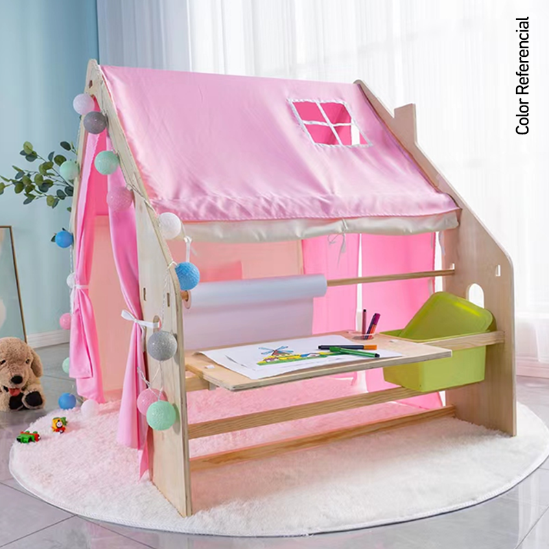 Casa de Juegos para Niños Plegable (Celeste / Con Accesorios)