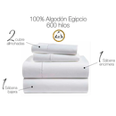 Sábanas Algodón Egipcio 600 Hilos - King