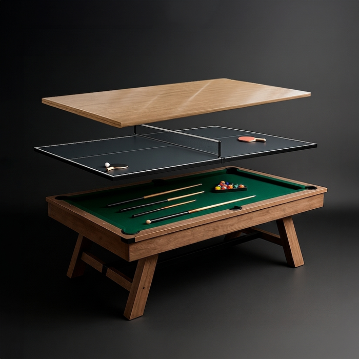 Mesa Multijuego Premium 3 en 1 Verde 2.0