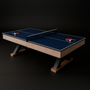 Mesa Multijuego 3 en 1: Pool, Ping Pong y Reunión