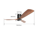 Ventilador de techo de madera 132cm (Color Madera Whiskey)